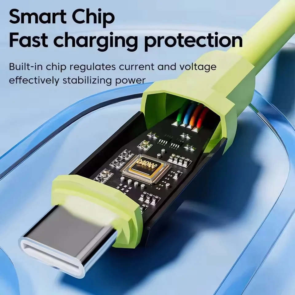 PD 240W Fast Charging USB Type-C to Type-C Cable for Huawei, Xiaomi, Samsung, OPPO, VIVO