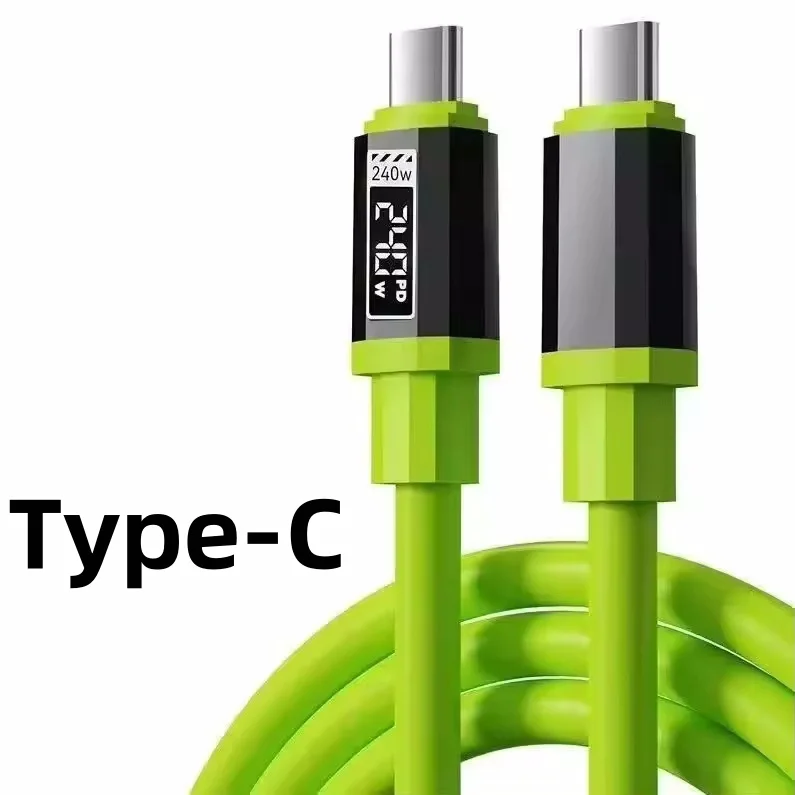PD 240W Fast Charging USB Type-C to Type-C Cable for Huawei, Xiaomi, Samsung, OPPO, VIVO