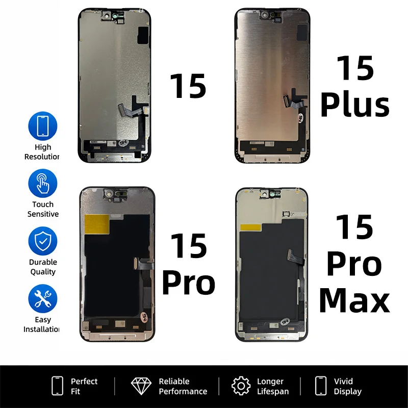 OLED LCD For iPhone 14 15 16 17 Pro Max Display Incell For iPhone 13 Pro Max LCD 14 15 16 Plus Screen Digitizer Assembly Repair