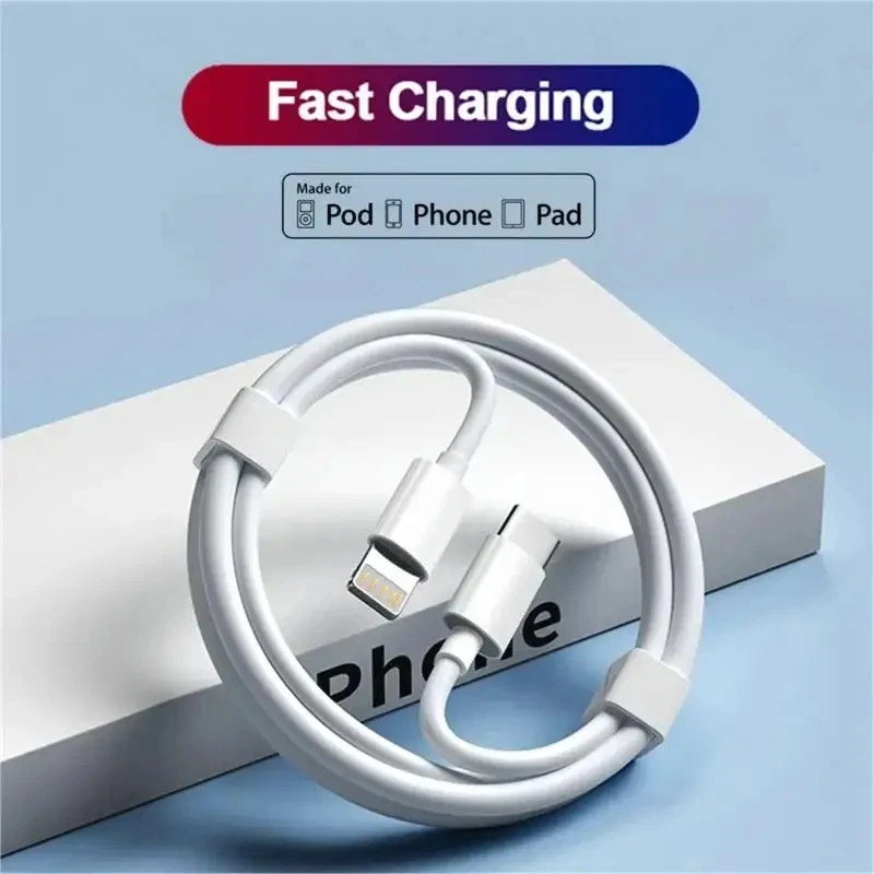 1-5pcs 30W Fast Charging Cable For Apple iPhone 13 12 11 14 Pro Max Mini USB C Cable For X XR XS MAX 7 8 14 Plus 6 Accessories
