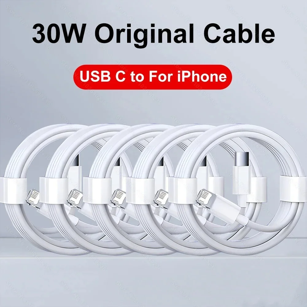 1-5pcs 30W Fast Charging Cable For Apple iPhone 13 12 11 14 Pro Max Mini USB C Cable For X XR XS MAX 7 8 14 Plus 6 Accessories