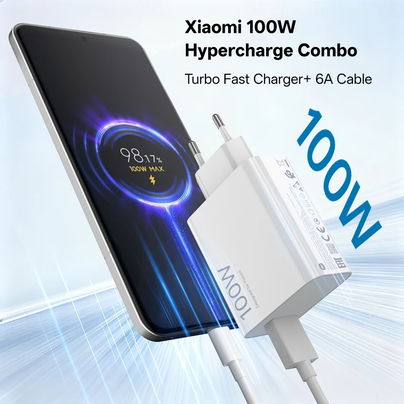Original Xiaomi Poco F8 X8 Pro F8 Ultra 100W Charger Turbo Fast Charge Type C Cable Xiaomi 17 Pro Max 17T Pro 17 17T Redmi K100