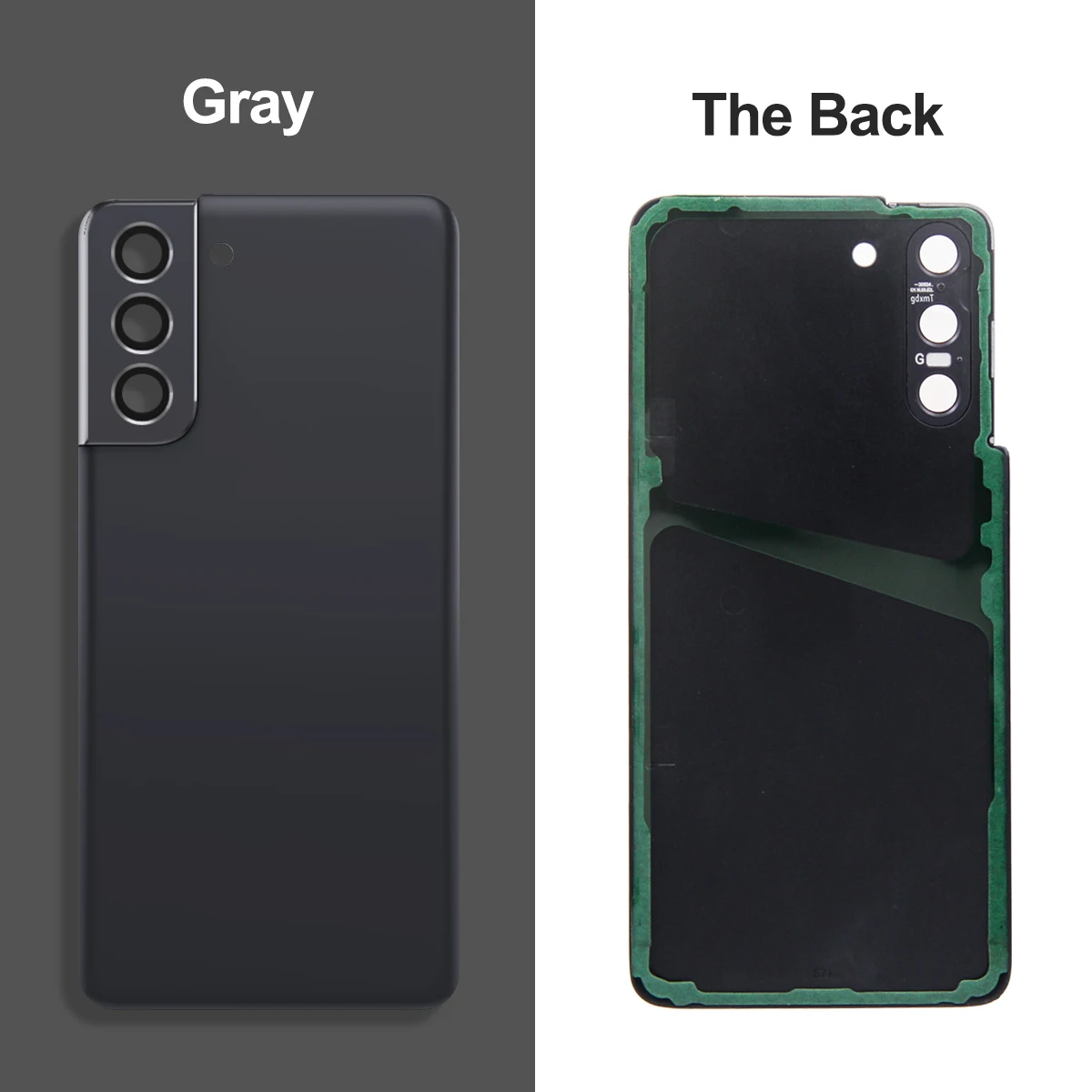 For Samsung S21 5G SM-G991B G991B/DS G991U Back Cover Battery Case Rear Housing Replacement with Camera Lens