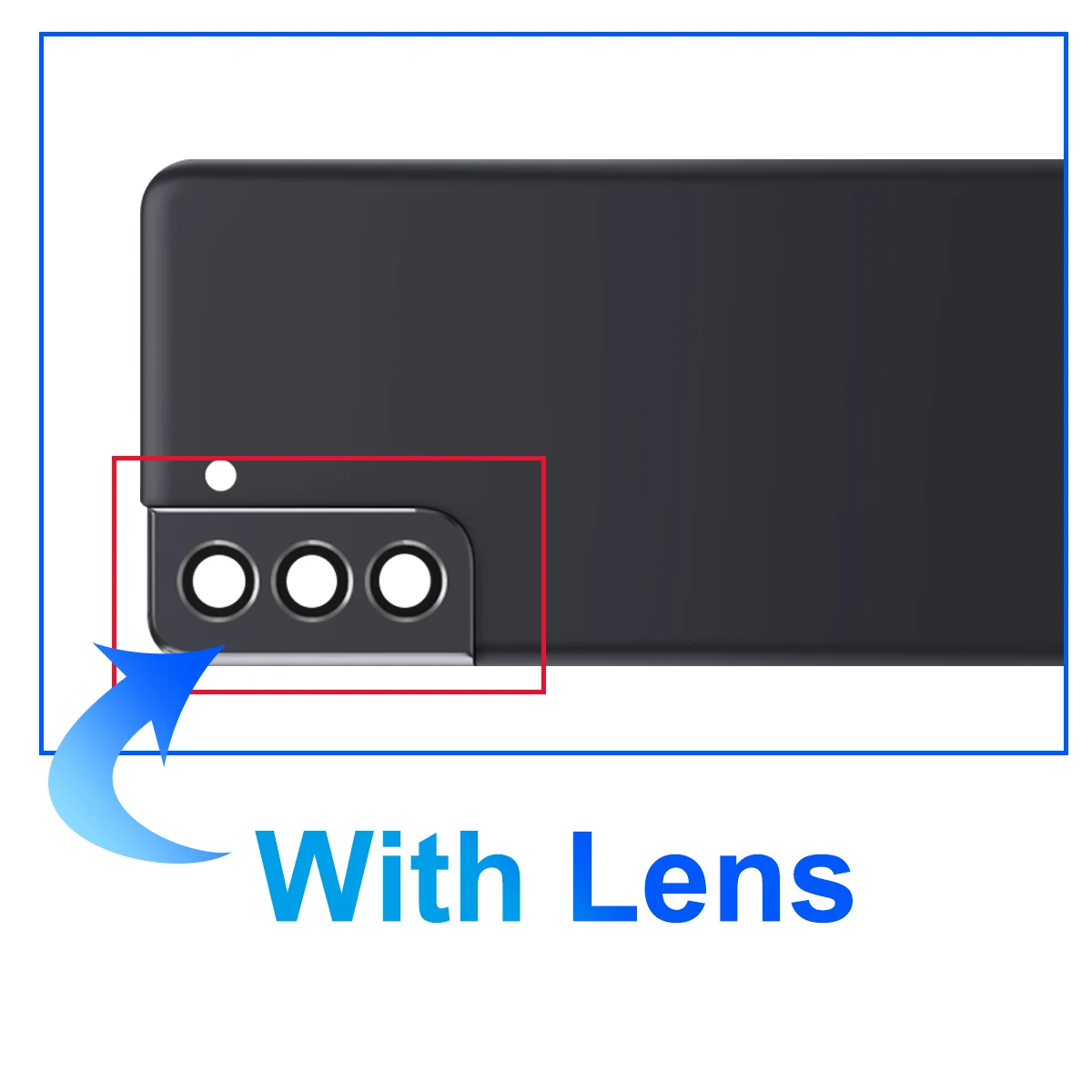 For Samsung S21 5G SM-G991B G991B/DS G991U Back Cover Battery Case Rear Housing Replacement with Camera Lens