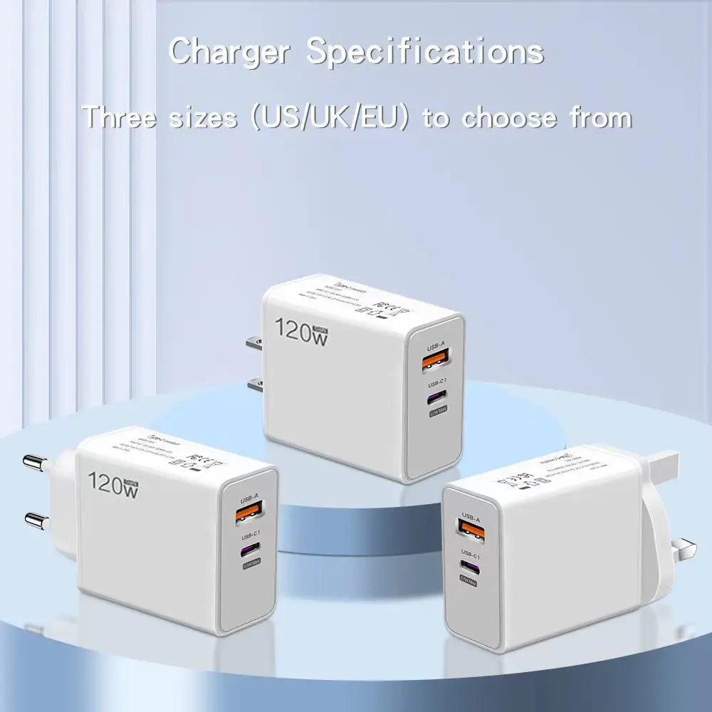 Original Charger 120W Fast Charge Hypercharge EU US UK Power Adapter Usb 6A Type C For Huawei Xiaomi Ultra Redmi Accessories