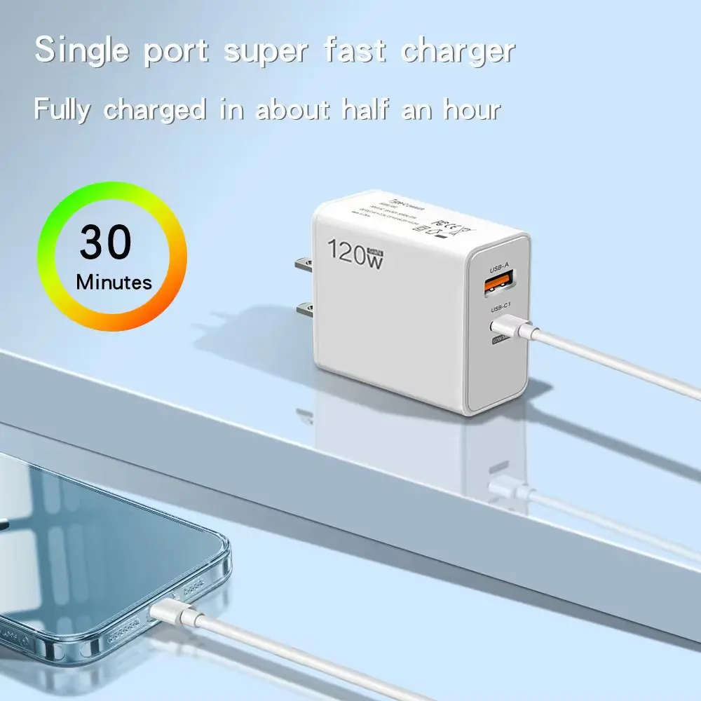 Original Charger 120W Fast Charge Hypercharge EU US UK Power Adapter Usb 6A Type C For Huawei Xiaomi Ultra Redmi Accessories