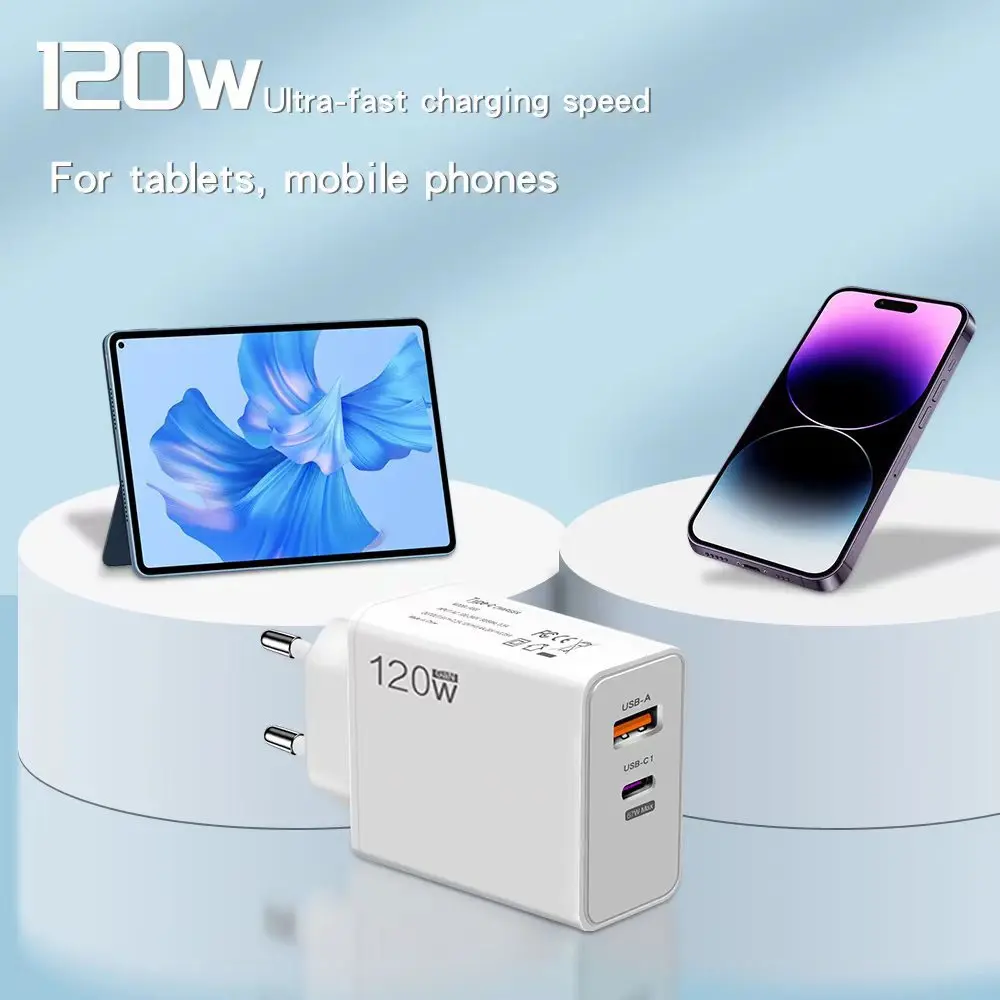 Original Charger 120W Fast Charge Hypercharge EU US UK Power Adapter Usb 6A Type C For Huawei Xiaomi Ultra Redmi Accessories