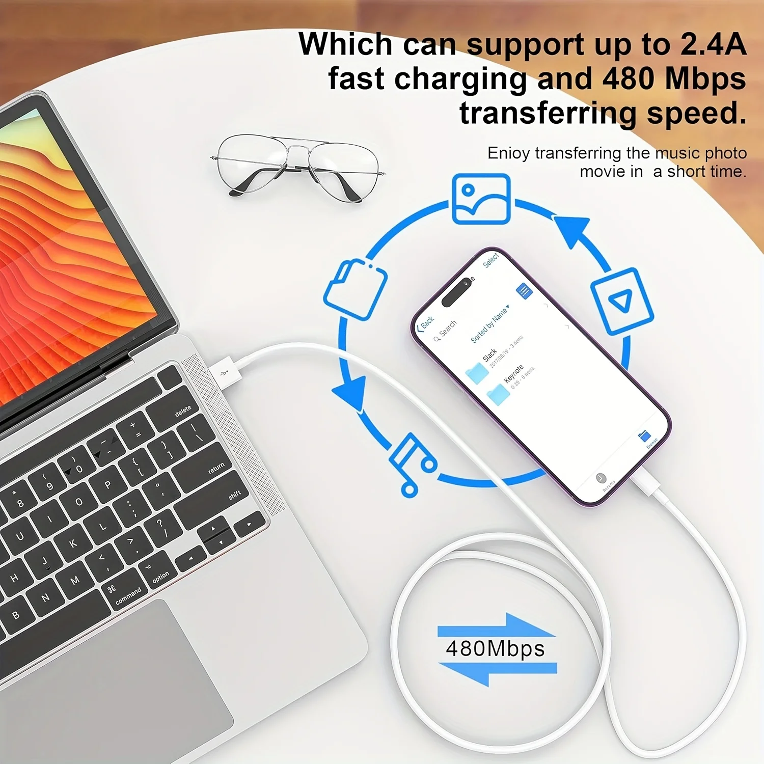 For PD 35W Fast Quick Charger USB Type C For iPhone 15 14 13 12 11 Pro Max Mini Plus XR XS Charging Data Cable Accessories