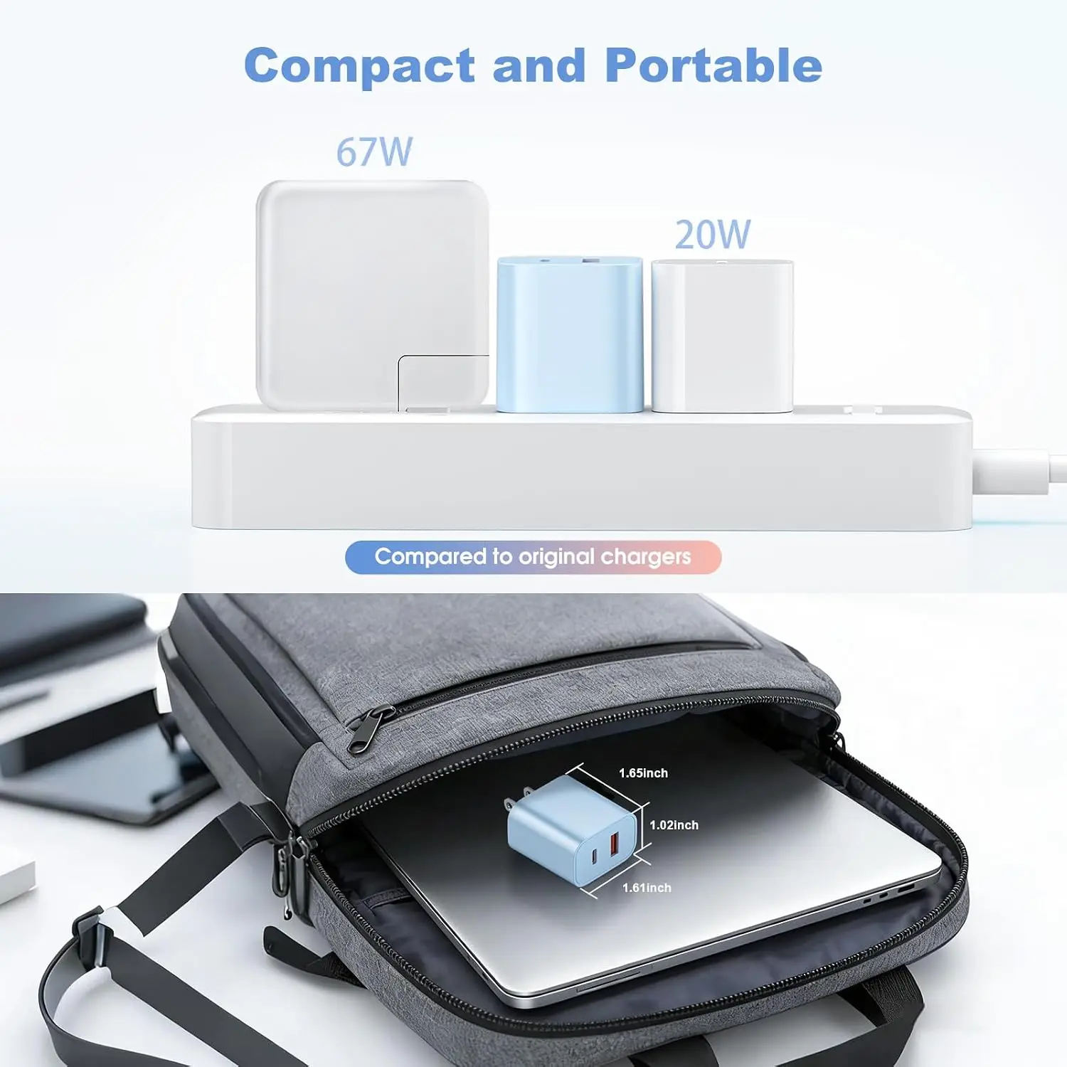 4-Pack Charger Fast Charging, 20W Dual Port Type C Charger Colorful Charger Block with 6FT USB C to C Cable for iPhone for iPad