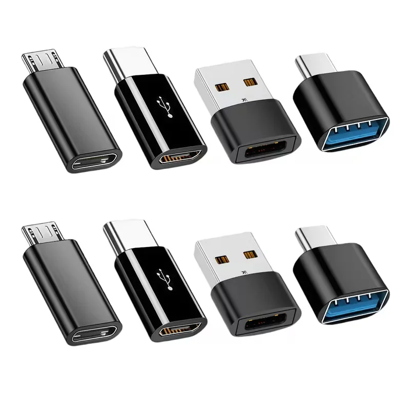 USB C OTG Optional (10 Sets) (8 Sets)/USB C OTG to C Adapter/Mini to C/Micro to C/Multi-Adapter for Smartphones, Laptops, Camer