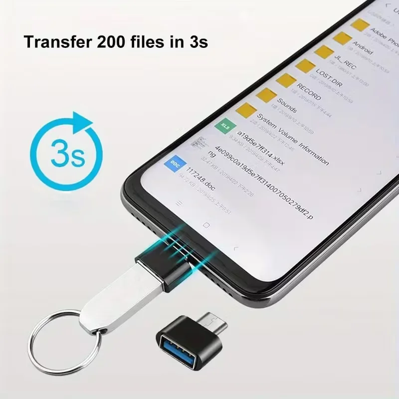 USB C OTG Optional (10 Sets) (8 Sets)/USB C OTG to C Adapter/Mini to C/Micro to C/Multi-Adapter for Smartphones, Laptops, Camer