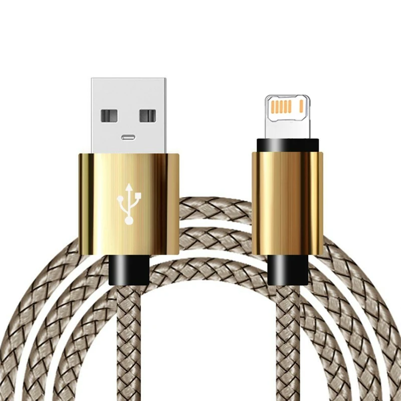 USB Fast Charging Nylon Braided Cable For iPhone X XR XS 11 12 13 14 Pro Max 6 6S 7 8 Plus SE Quick Charge Phone Data Cables