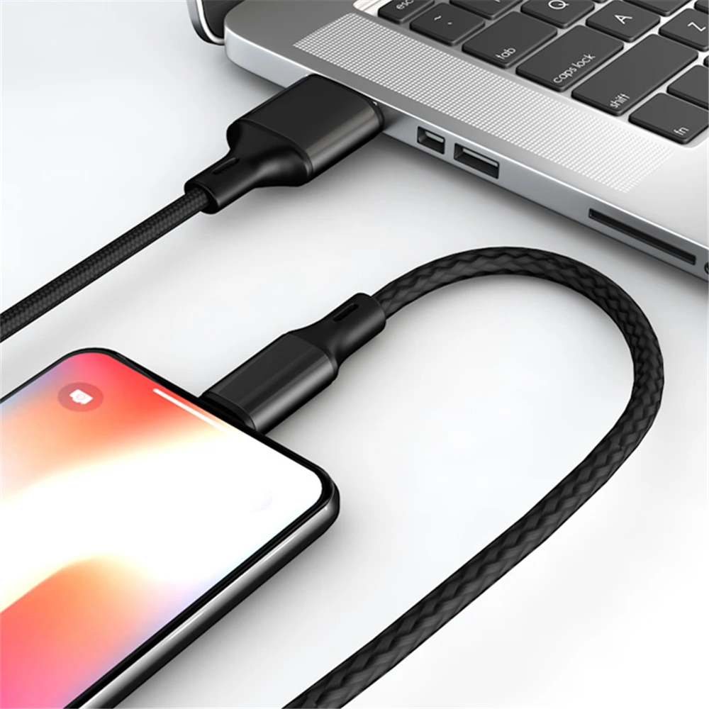 3PCS 20W USB Fast Charging Nylon Braided Cable For iPhone 11 12 13 14 Pro Max X XR XS Max SE Quick Charge USB-A Data Sync Cables