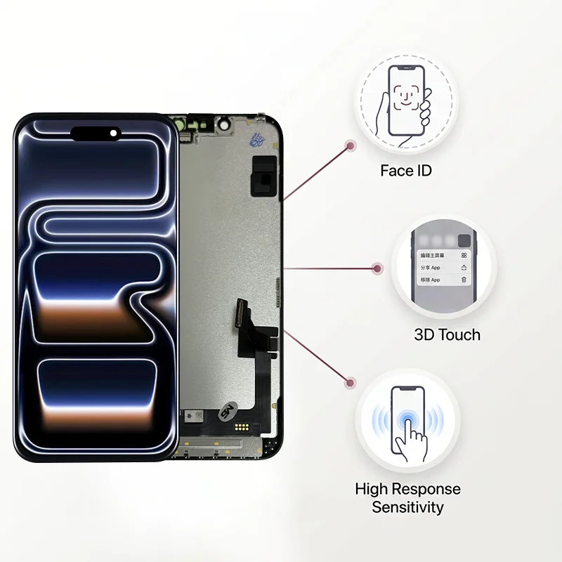 Incell For iPhone X XR XS XS Screen 11 12 13 Mini LCD For iPhone 14 Pantalla 15 Pro 16 Plus 17 Pro Max Display Replacement Parts