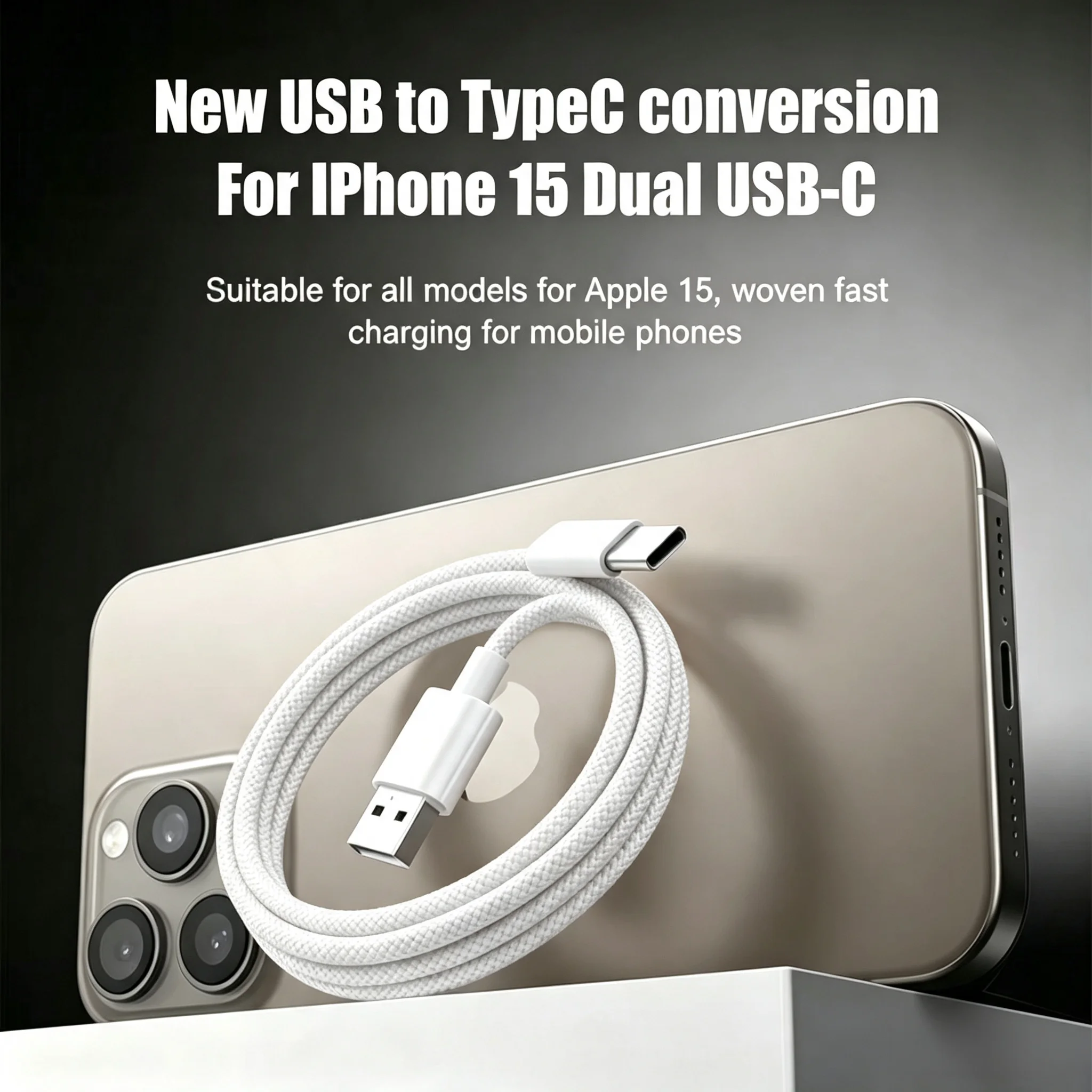 10PCS USB A Cable to USB C 120W Fast Charging Charger Cable Supports Fast Charging For iPhone 17 16 15 Samsung Huawei Xiaomi Etc