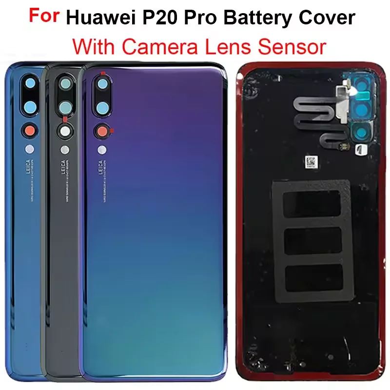 Back Cover CLT-AL01 CLT-L29 Replace Part Glass Rear Housing For Huawei P20 Pro Battery Cover Back Case Door P20 Pro