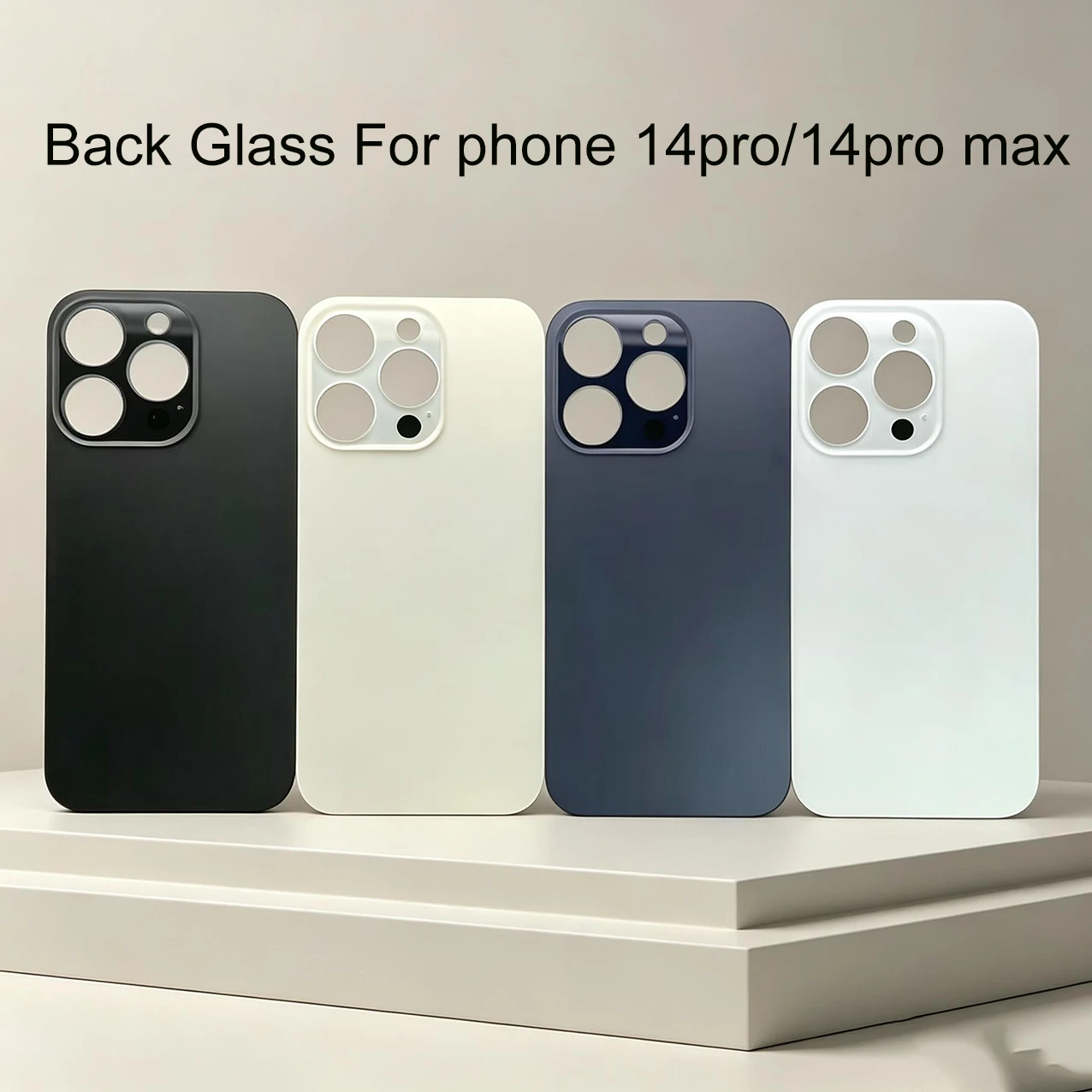 1Pcs Replacement Back Glass For iPhone 14 Pro 6.1" /14 Pro Max 6.7", Rear Housing Panel Cover Repair Spare Parts