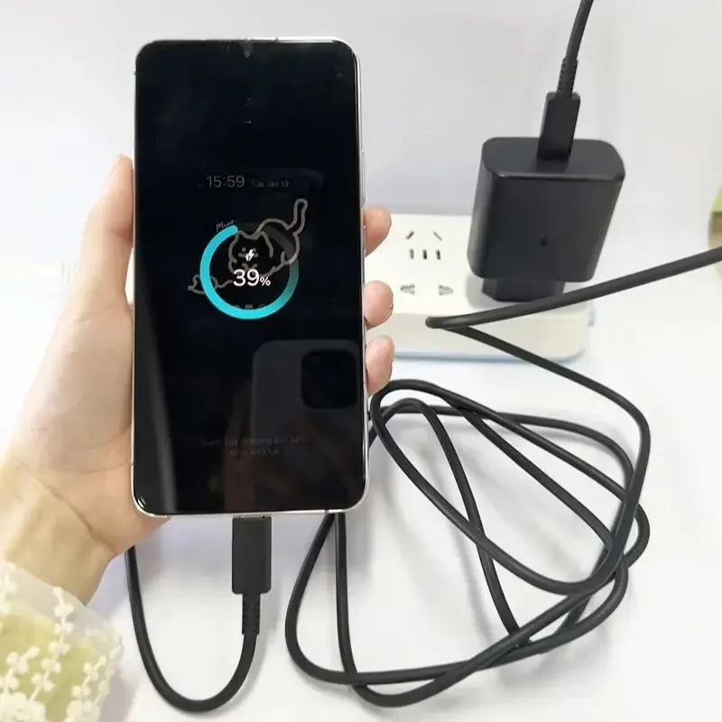 Original Samsung 45W Super Fast Charger USB-C EU/US Adapter Compatible with Samsung Galaxy S26/S25/S24/S23/S22/S21 A56/A57/A55