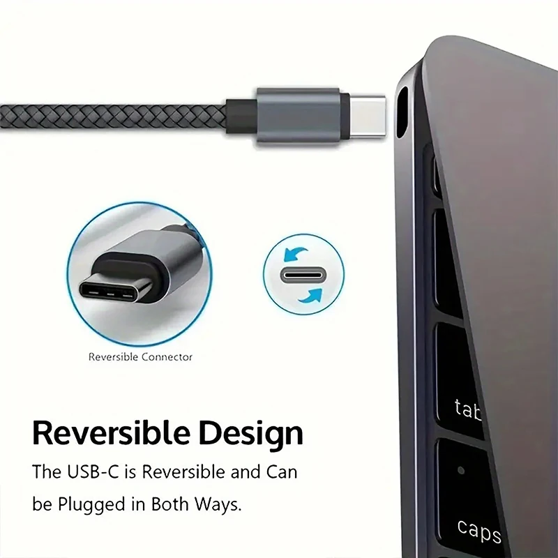 60W 5A Nylon Fast Charging Cable 1/2/3m Dual Type-C Colorful Data Cable Highspeed Data Transfer Quick Charging Wire For Xiaomi17