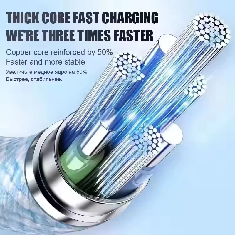 2PCS PD 35W Fast Charge Braided Cable For iPhone 13 14 Pro Max 11 12 mini X XR XS Max 7 8 Plus Quick Charging USB-C Data Cables