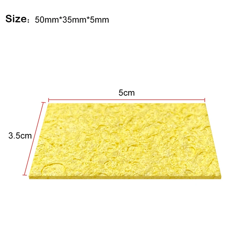 5/10Pcs Yellow Cleaning Sponge Cleaner for Enduring Electric Welding Soldering Iron