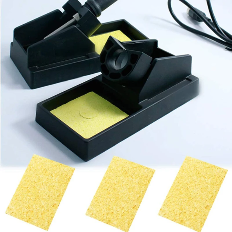 5/10Pcs Yellow Cleaning Sponge Cleaner for Enduring Electric Welding Soldering Iron