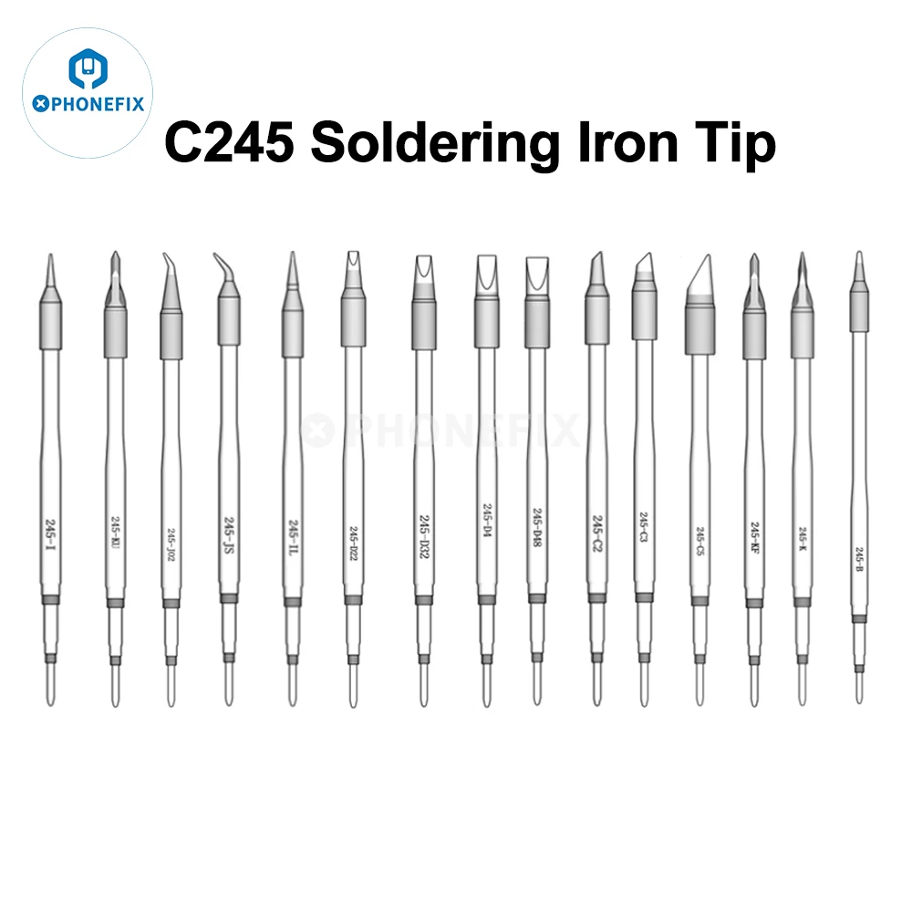 C245 Series Soldering Iron Tips JBC C245911/741/908/907 Soldering Iron Repair PCB IC Tools Universal T245 Handle