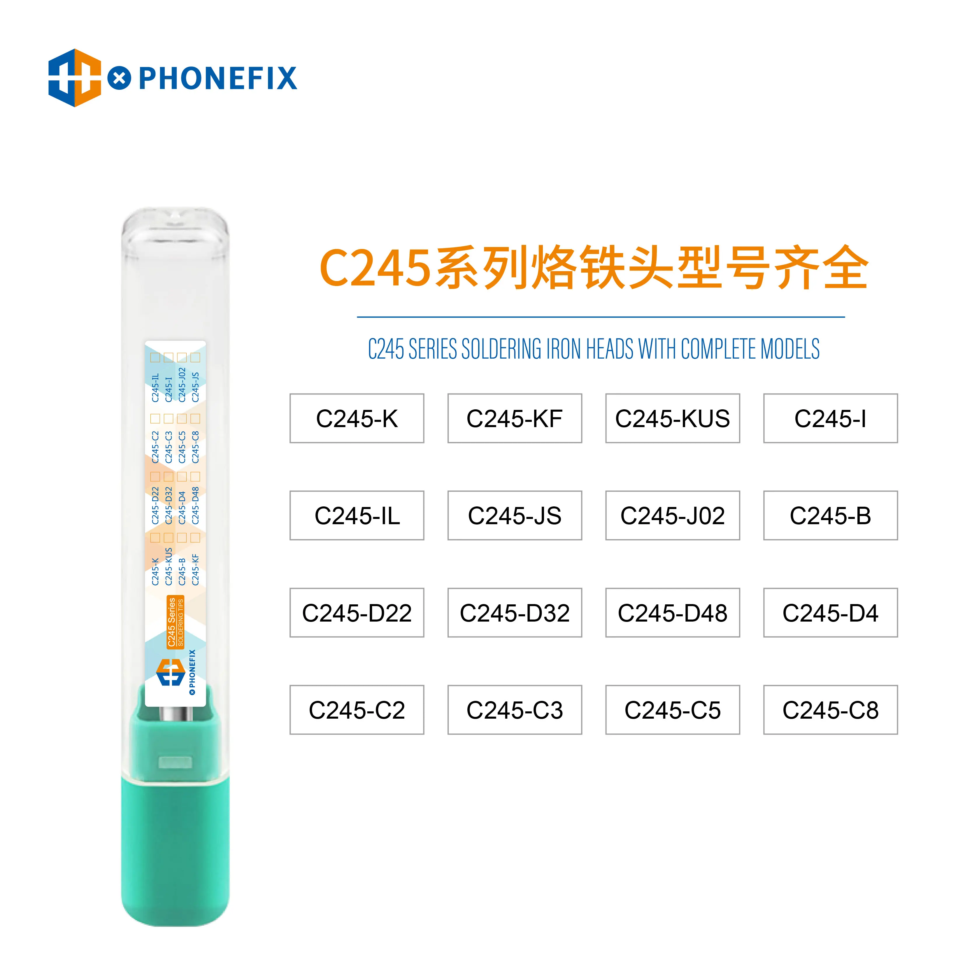 C245 Series Soldering Iron Tips JBC C245911/741/908/907 Soldering Iron Repair PCB IC Tools Universal T245 Handle