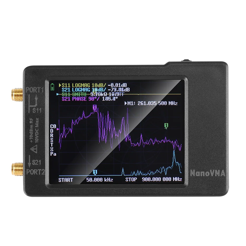 Spectrum Anslyzer NanoVNA-H4 2.8/4" Vector Network Antenna Analyzer 10KHz-1.5GHz MF HF VHF UHF Antenna Tuner Nano VNA NanoVNA-H
