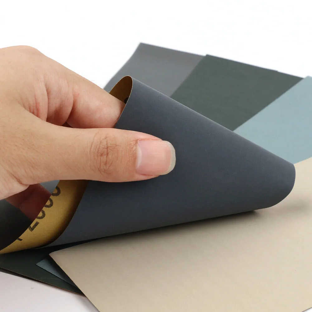 5Pcs Sandpaper 2000 2500 3000 5000 7000 Mixed Grits Sand Paper Water/Dry Sanding Paper Abrasive Tool