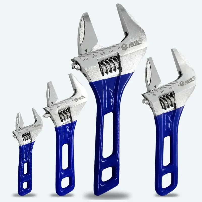 Universal Lightweight Adjustable Wrench Large Opening Short Handle Multifunctional Mini Wrench Plumbing Pipeline Bathroom Tools