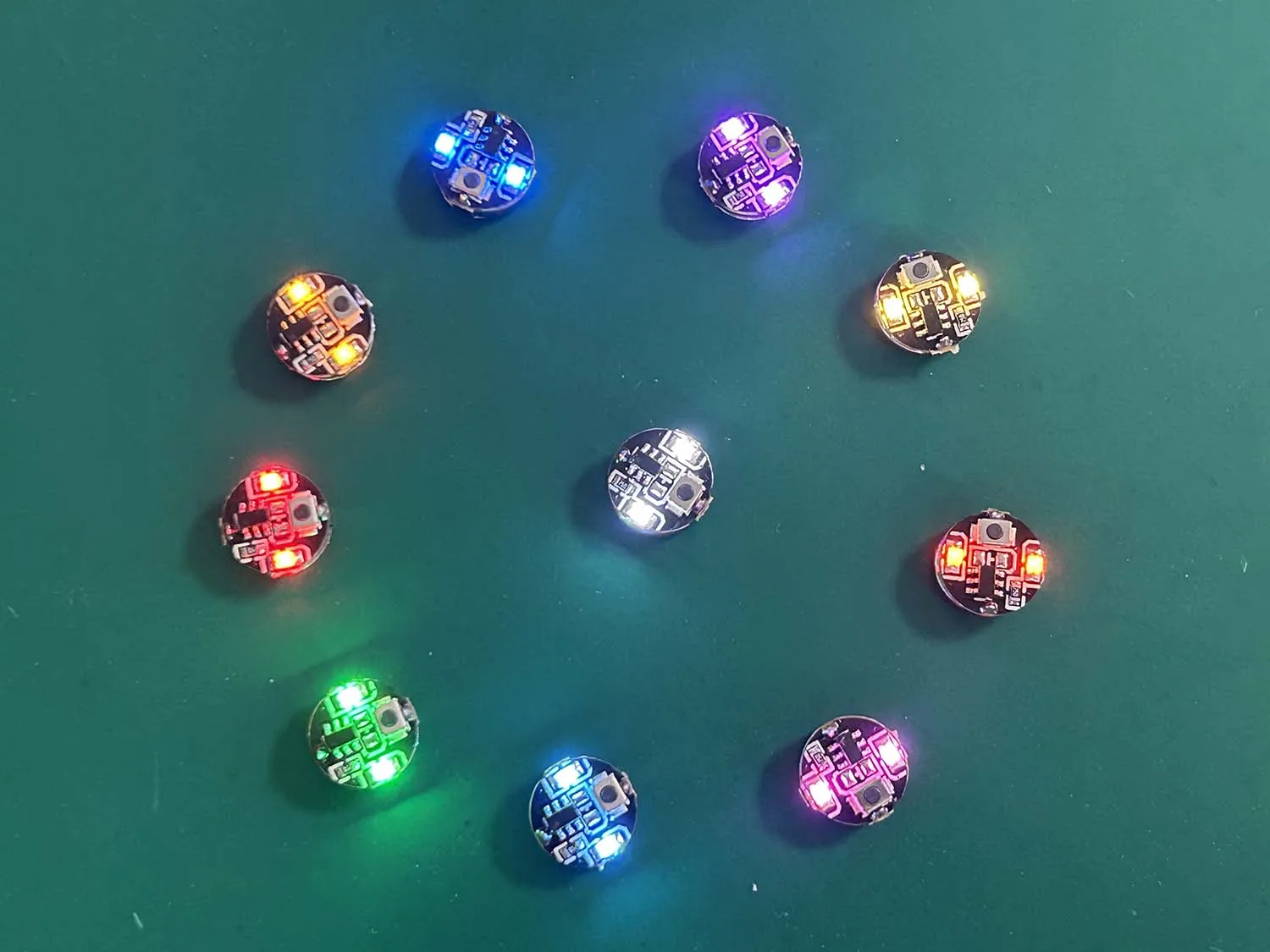 2PCS Super Brightness Key Button Lamp Wireless Led Lights 3-mode W Battery Diy Micro Scene Layout Illumination Materials Diorama