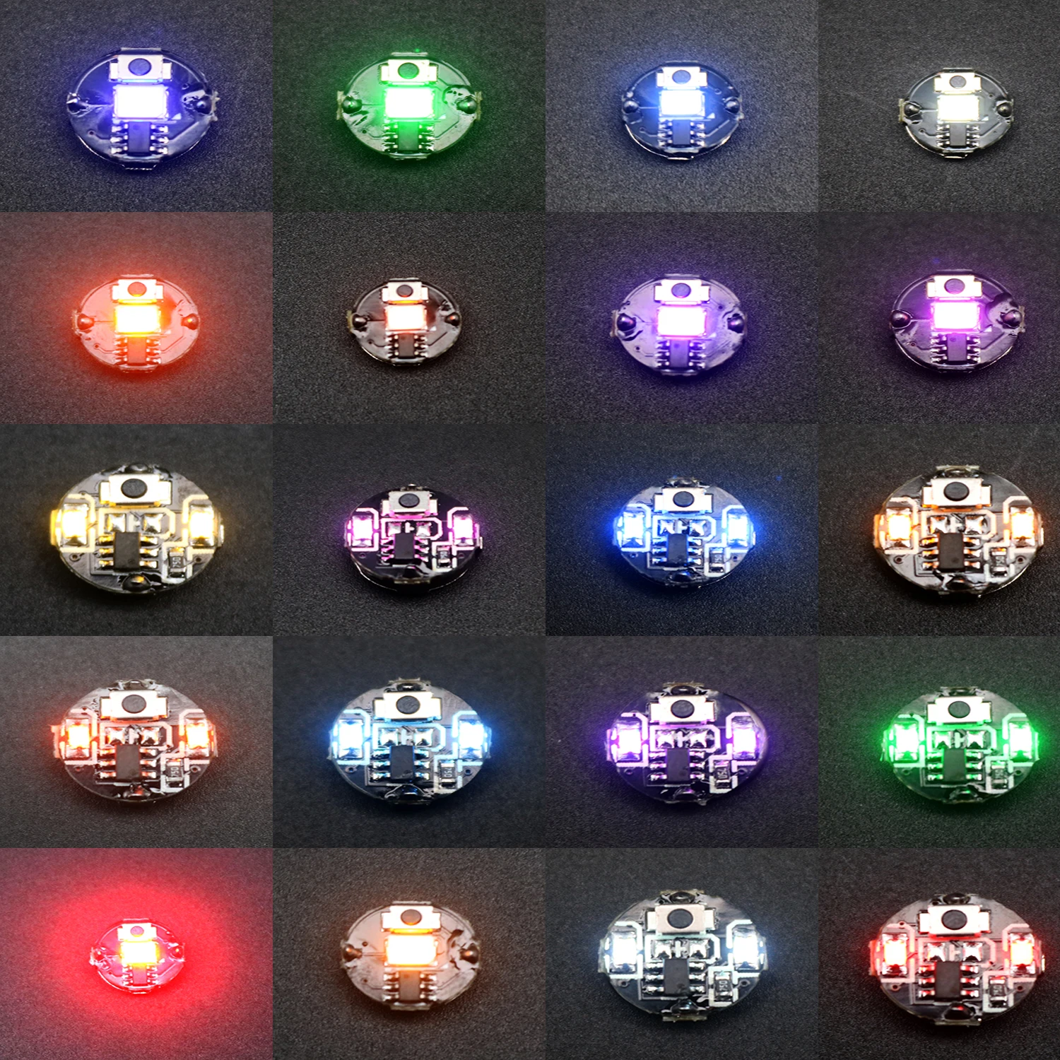 2PCS Super Brightness Key Button Lamp Wireless Led Lights 3-mode W Battery Diy Micro Scene Layout Illumination Materials Diorama