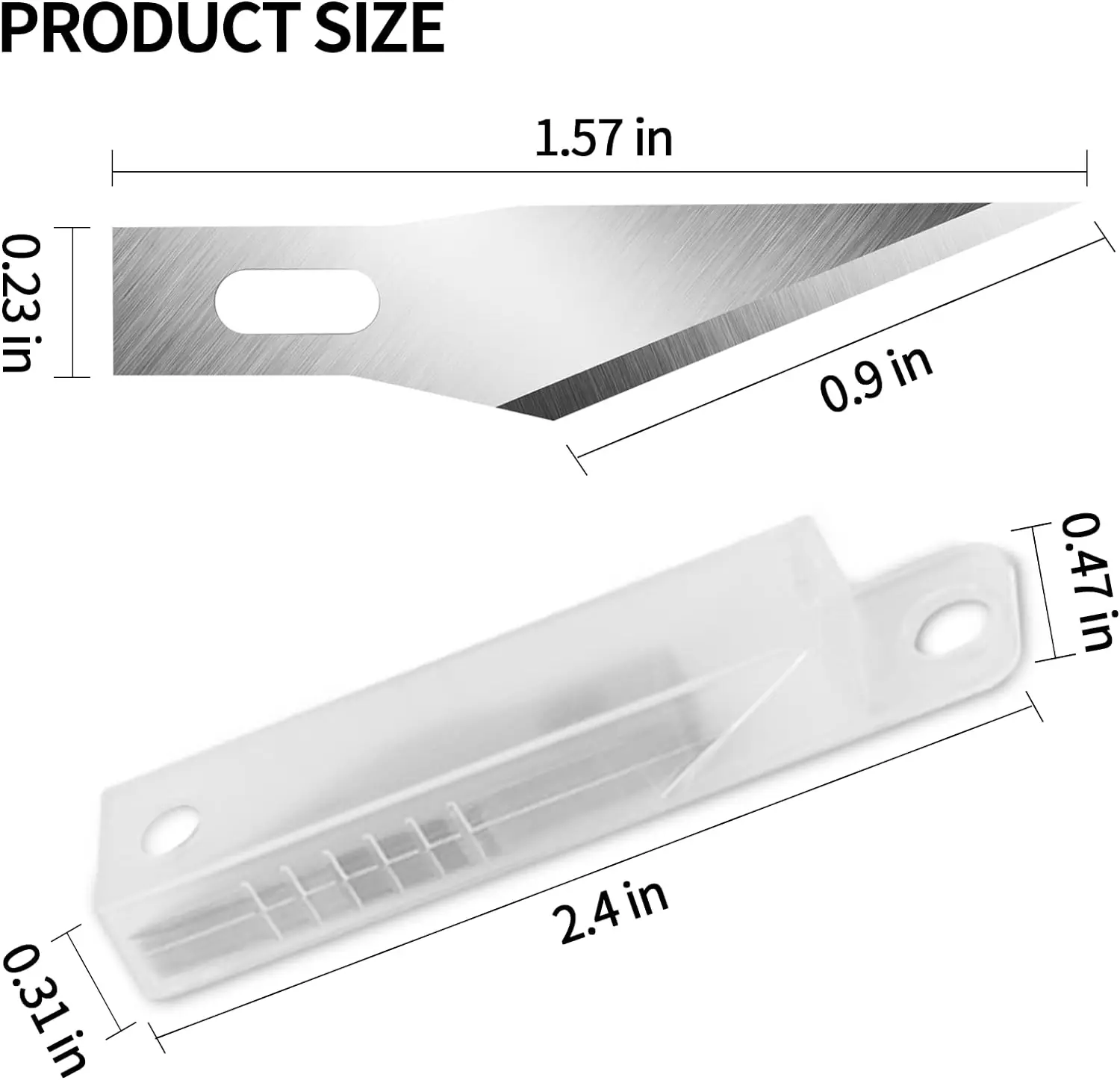 100/200/300PCS Exacto Knife Blades 11, High Carbon Steel Exacto Blades, Craft Knife Blades, 11 Exacto Knife Refill Blades