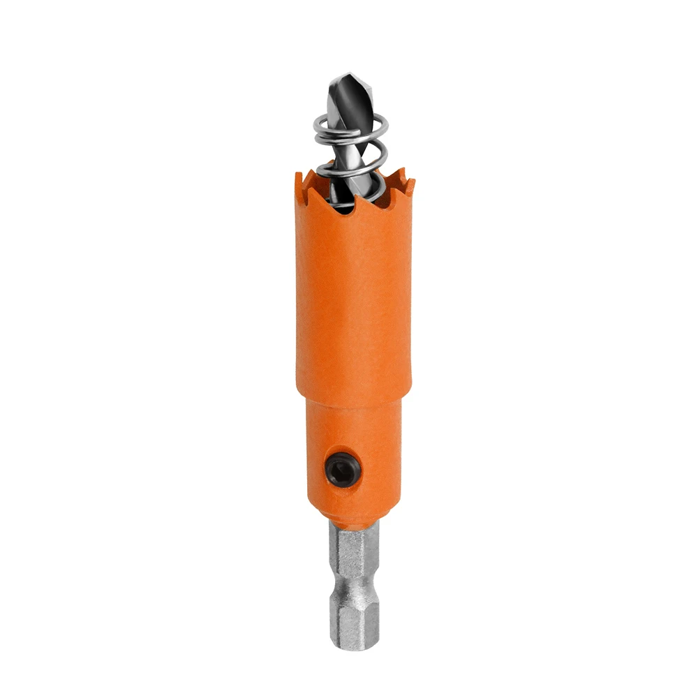 1PC Orange Bimetal Opener 6.35mm MAX Habdle 17-80mm M42 Multi Functional Woodworking Gypsum Board Plastic Drill Bit