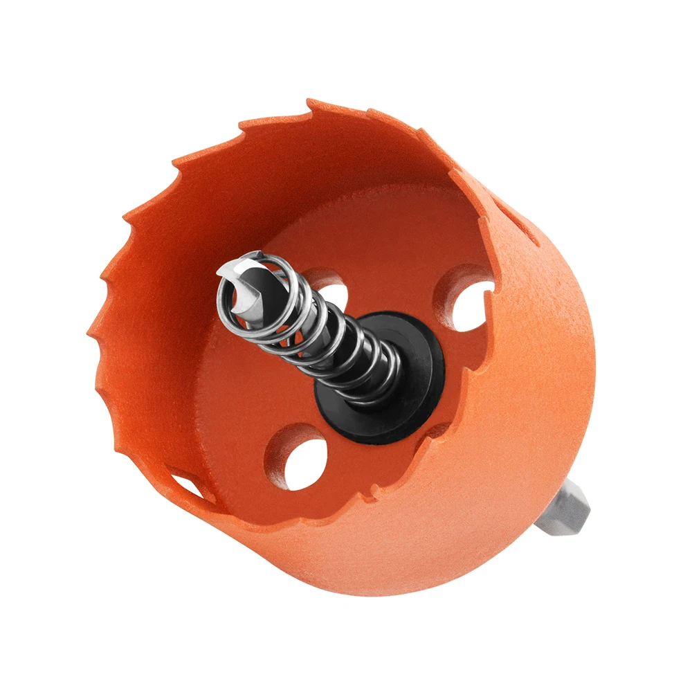 1PC Orange Bimetal Opener 6.35mm MAX Habdle 17-80mm M42 Multi Functional Woodworking Gypsum Board Plastic Drill Bit