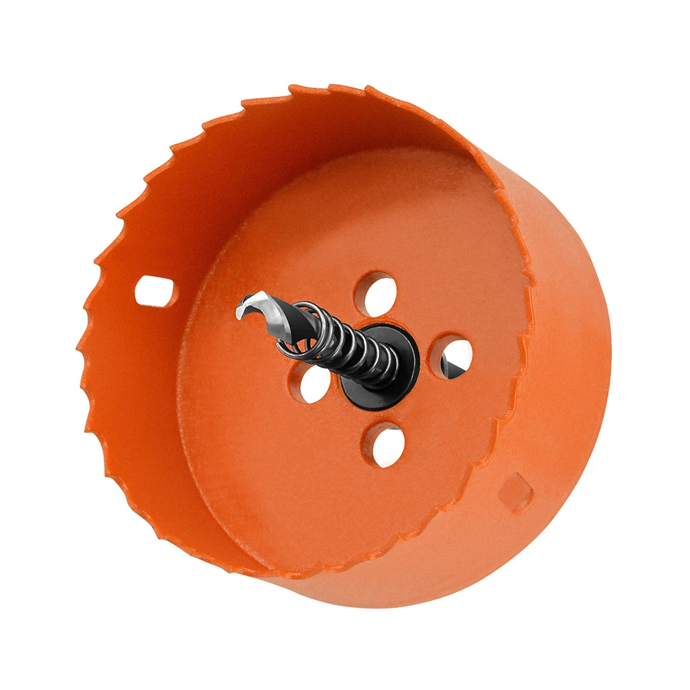 1PC Orange Bimetal Opener 6.35mm MAX Habdle 17-80mm M42 Multi Functional Woodworking Gypsum Board Plastic Drill Bit