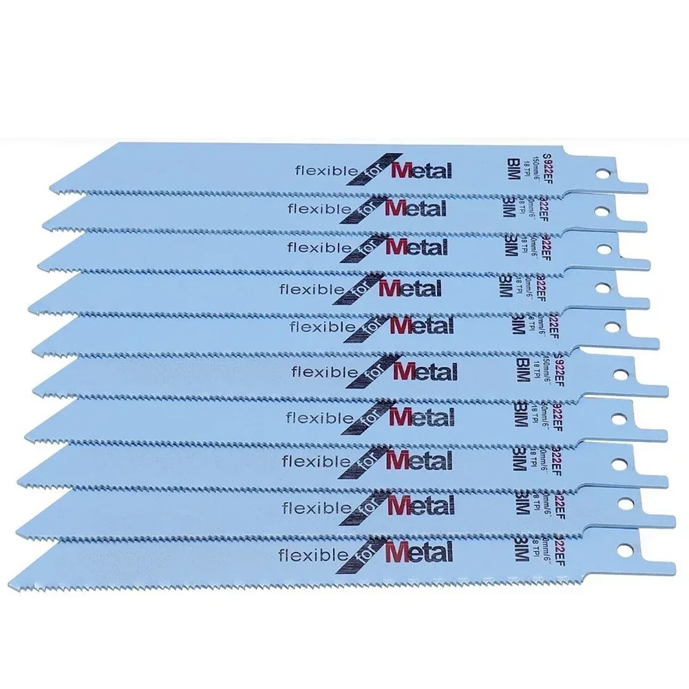 10Pcs 150mm Reciprocating Saw Blade BIM Jig Saw Blades Saber Saw Saber saw blades For Wood Metal Cutting Tools
