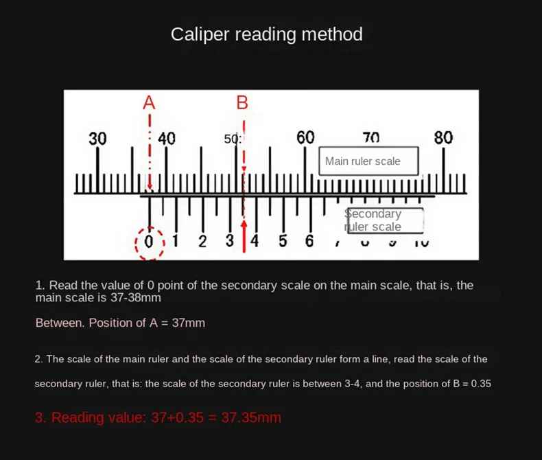 Professional Industrial Vernier Caliper Carbon Steel Precision Measurement Four Use Metric Precision Measuring Tool