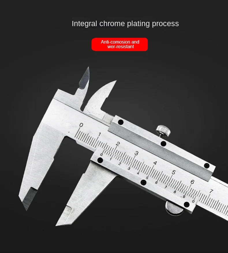 Professional Industrial Vernier Caliper Carbon Steel Precision Measurement Four Use Metric Precision Measuring Tool