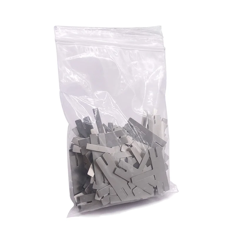 50pcs 18650 Lithium Battery Nickel Sheet Polygonal Battery Nickel Sheet For Spot Welding Machine Batteries Connection Sheets