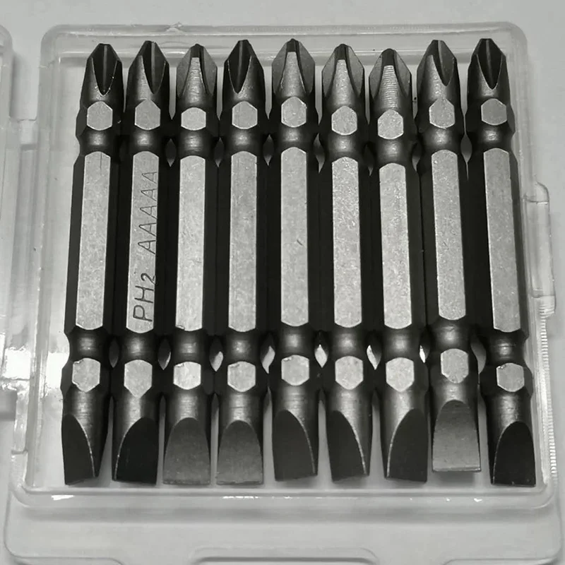 Screwdriver Bits Set 65mm PH2 Anti-slip with Magnetic 1/4" Hex Shank Fits Hand Electric Drill Driver Hand Tools