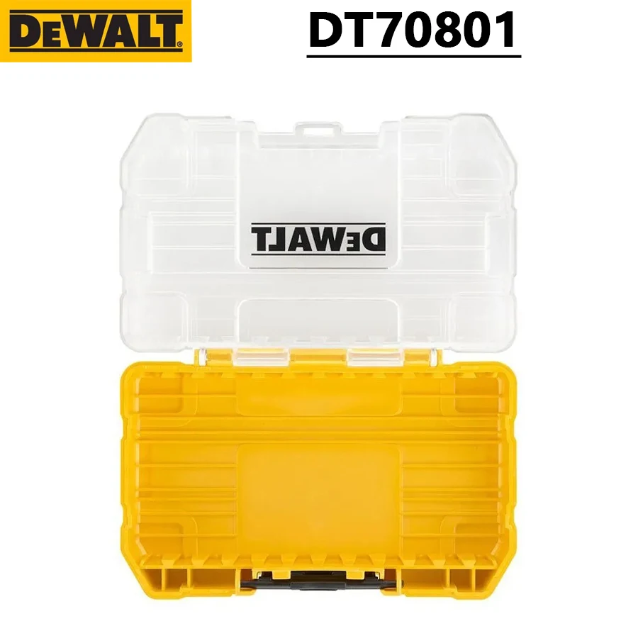 DEWALT DT70801 Original Parts Box Storage Box Removable Tray Tough Case Storage Case Plastic Multifunctional Stackable Tool Box