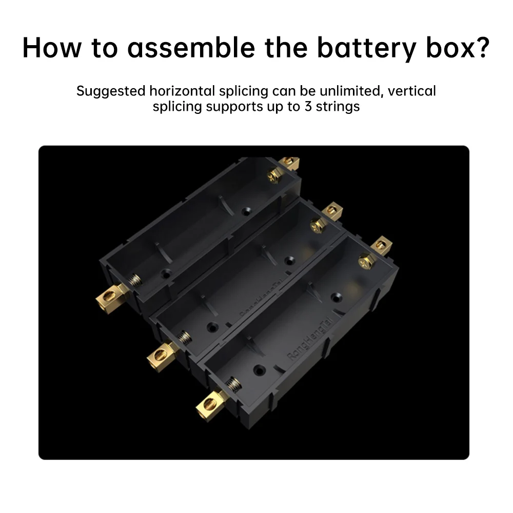 21700 18650 Battery Holder Storage Solder-free Lithium Battery Storage Box Power Bank Case DIY Splicable Battery Slot