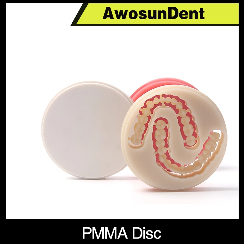 Dental Multilayer PMMA Block 98*10-25MM Open System for CAD/CAM Dental Laboratory Dental Resin Dentist Denture Material