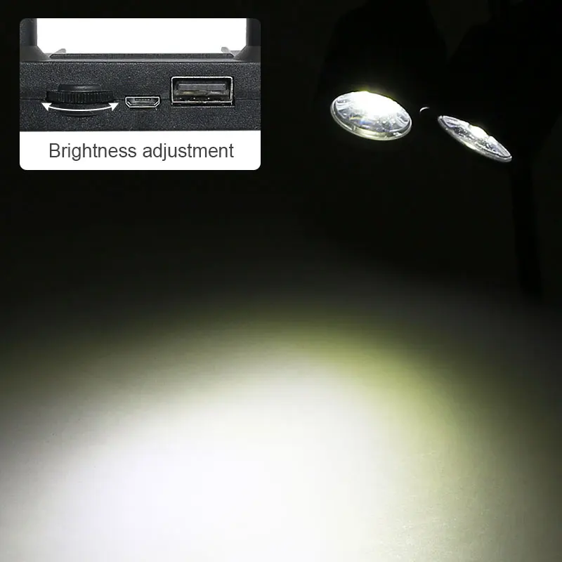 Microscope Dual Light Source Illumination Portable Lamp for MG1600 Soldering Microscope Adjustable Brightness Bendable Bracket