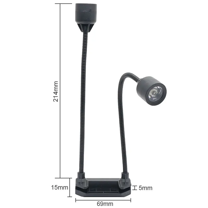 Microscope Dual Light Source Illumination Portable Lamp for MG1600 Soldering Microscope Adjustable Brightness Bendable Bracket