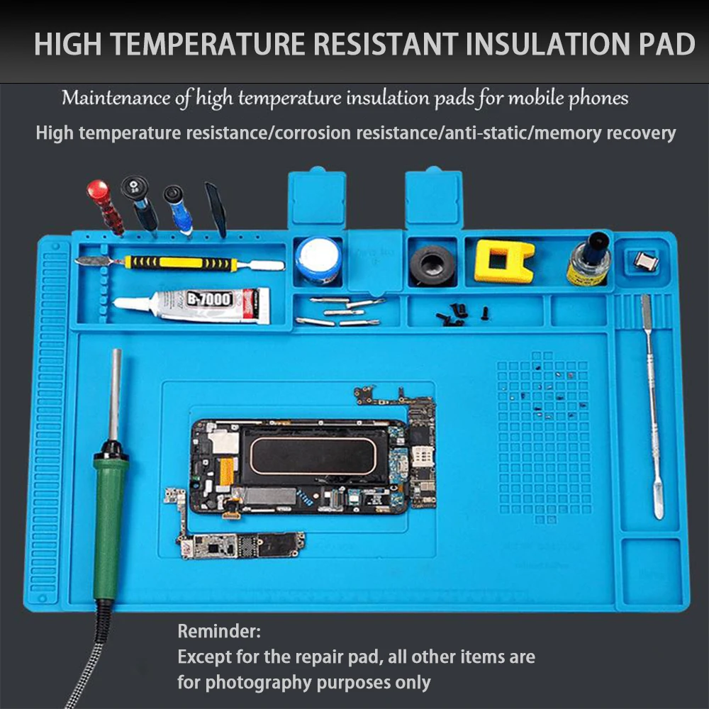 Silicone Heat Insulation Pad Remove solder pad ESD AntistaticHigh temperature resistance Phone Motherboard Repair Working Pad