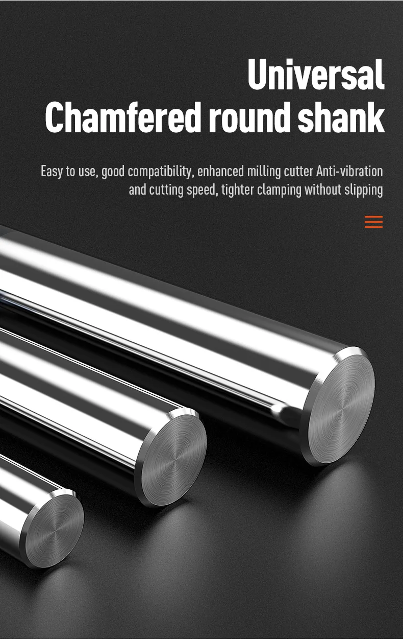 HUHAO Spiral Ball Nose Tapered End Mill Engraving Bit HRC55 CNC End Mill 4mm 6mm 8mm 3D Carving Bits Wood Metal Tools