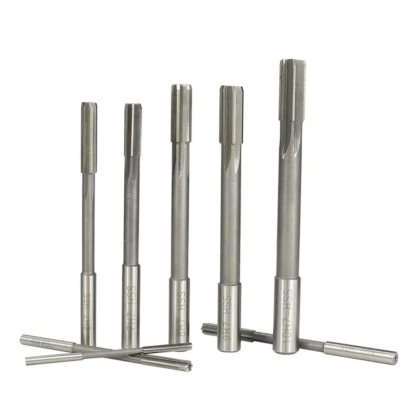 HSS H7/H8 Machine Reamer 1mm-20mm, Used for Deburring and Expanding Holes in Steel, Copper, and Aluminum Metals